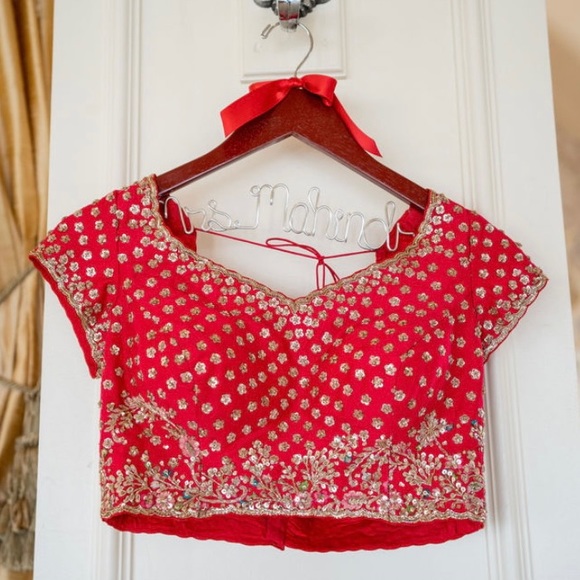 Dolly J US 4 Heavy Bridal Lehenga and Dupatta Indian Wedding - Picture 4 of 4